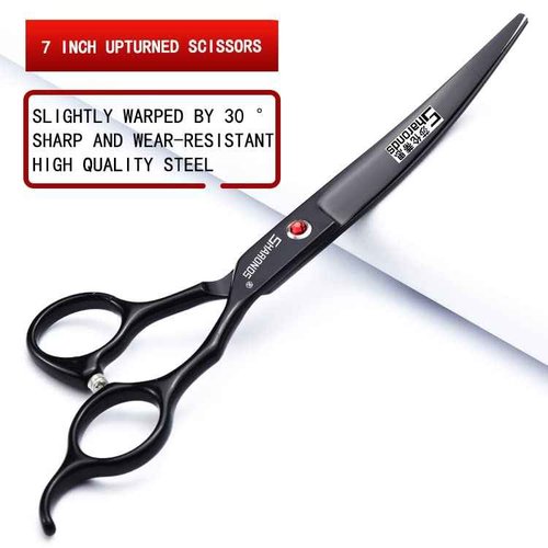 SHARONDS 7 Inch Stainless Steel Professional Barber Scissors Hair Thinning Scissors Hairdresser or Home Hairdresser Variant/Hybrid Scissors (7 inch-4pc)