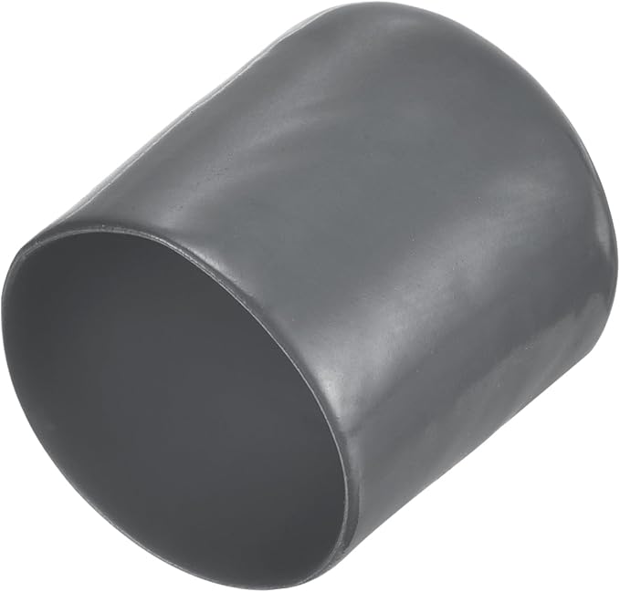 uxcell 20pcs Rubber End Caps 29mm ID Vinyl Round Tube Bolt Cap Cover Thread Protectors Dark Grey