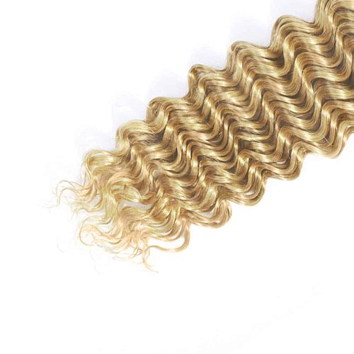 24 26 28 inch Blonde Bundles Human Hair 613 Deep Wave Bundle P27/613 Wet and Wavy Bundles Two Tone 613 and #27 Color