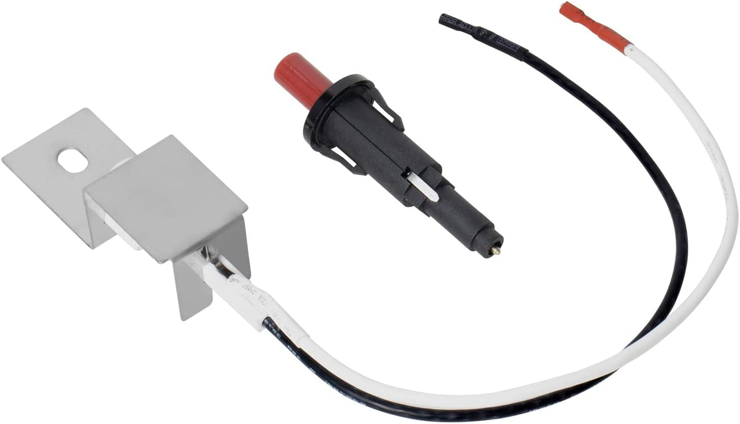 DELSbbq Burner Tube Kit for Weber Traveler Portable Gas Grill, Grill Burner with Ignitor Kit Replacement Part for Weber Traveler Portable Gas Grill 9010001, 19001, 80463