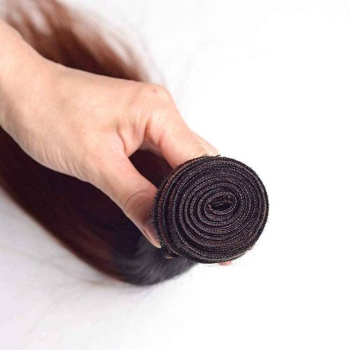 Habiliana Bundles Human Hair 24 26 28 Inch Straight Burgundy T1B/99J Human Hair Bundles 11A Unprocessed Brazilian Virgin Quick Weave Hair Extensions for Black Women