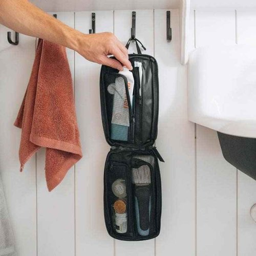 Gravel Silicone Travel Bottles & Explorer PLUS Toiletry Bag – Leakproof, TSA Approved