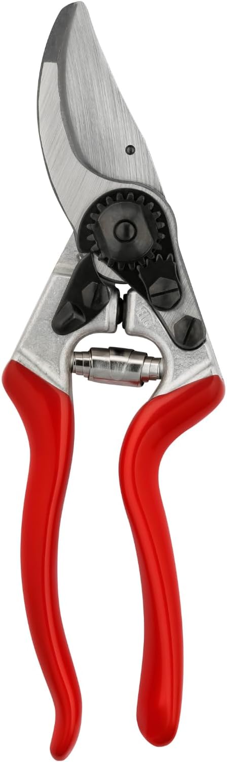 FELCO F8 Pruning Shears – 8.3" Swiss-Made Garden Clippers for Large Right Hands | Ergonomic Comfort | Hand Pruners for Gardening | Garden Tool Cutter with Precision Bypass Blade, Aluminum Handles