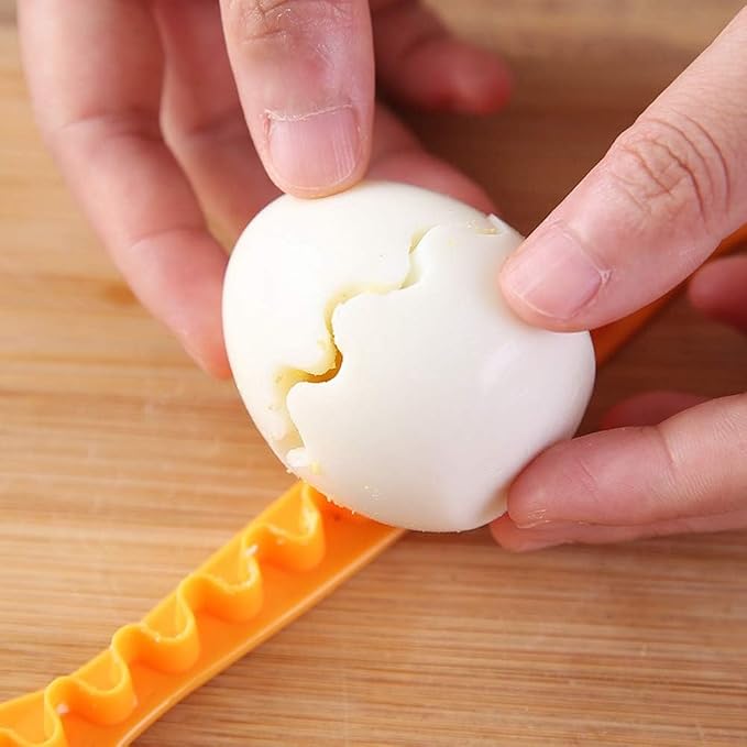 Decorative Egg Flower Cutter – Cute Boiled Egg Slicer for Bento Box & Creative Meals, Flower Shape Kitchen Food Shaper for Kids and Adults, 2Pcs