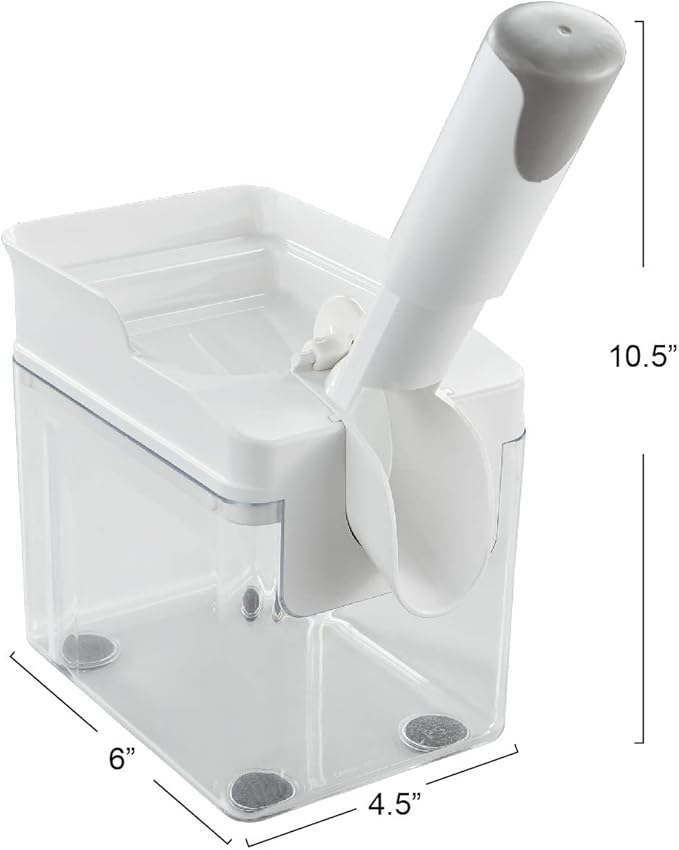 Leifheit Cherry Stoner Remover – Stainless Steel Plunger Pits 25 Lbs/Hour, Easy-Clean Container, Dishwasher Safe, Ideal for Pies, Canning, Snacking, German Design, Replacement Parts – White