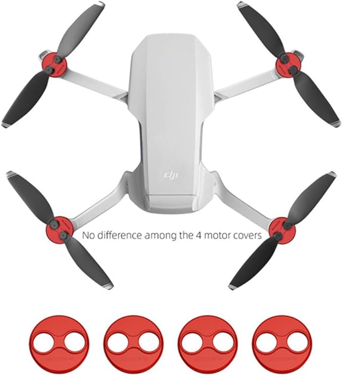 Mavic Mini 3 2 1 Motor Cover Cap Drone Dust-Proof Engine Protector Guard Protective Accessories for DJI Mavic Mini 2 SE 3 Pro (for Mini 2 SE Red)