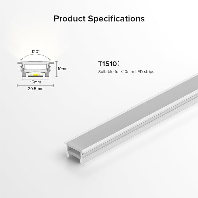BTF-LIGHTING Silicone LED Channel System 9.8Ft Flexible Milky White Cover DIY Spotless Tube for ≤10mm Width LED Strip,Neon Rope Light Channel Diffuser, for Kitchen Cabinet, Room, Patio(No LED Strip)