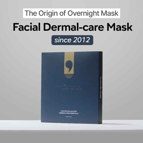 DERM·ALL MATRIX] Daily Facial Dermal-care (35g/sheet) Overnight mask pack,Lifting and Hydrating,Soothing, Exfoliating,Skin Nourishing,Collagen sheet mask for wrinkles and dry skin. 10sheets