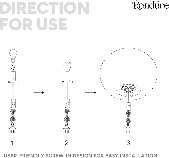 RONDURE 11.9" Modern Ceramic Table Lamp, Fully Dimmable Modern Bedside Lamps for Bedroom, Living Room and Nightstand, White Translucent Ceramic Shade, Warm Ambient Lighting, Corded, Bulb Included