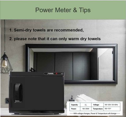 Hot Towel Warmer, Professional Towel Warmer, Hot Towel Cabinet with 8L Capacity, Professional Towel Warmer Cabinet for Facial Towels, Middle Towel Warmer for Salon and SPA Use