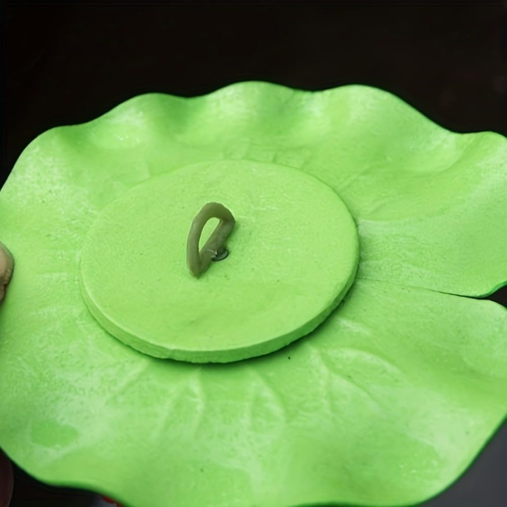 12 Pcs Artificial Floating Foam Lotus Flower with Water Lily Pad, Floating Artificial Lotus Flowers Decor Floating Pond Decor Home Decoration