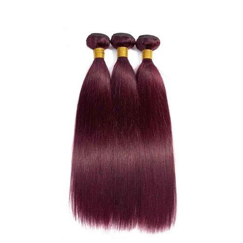 Giginger Brazilian Human Hair Bundles Burgundy 99J Straight Human Hair Bundles 22 24 26 inch Wine Red Unprocessed Virgin Quick Weave Hair for Black Women