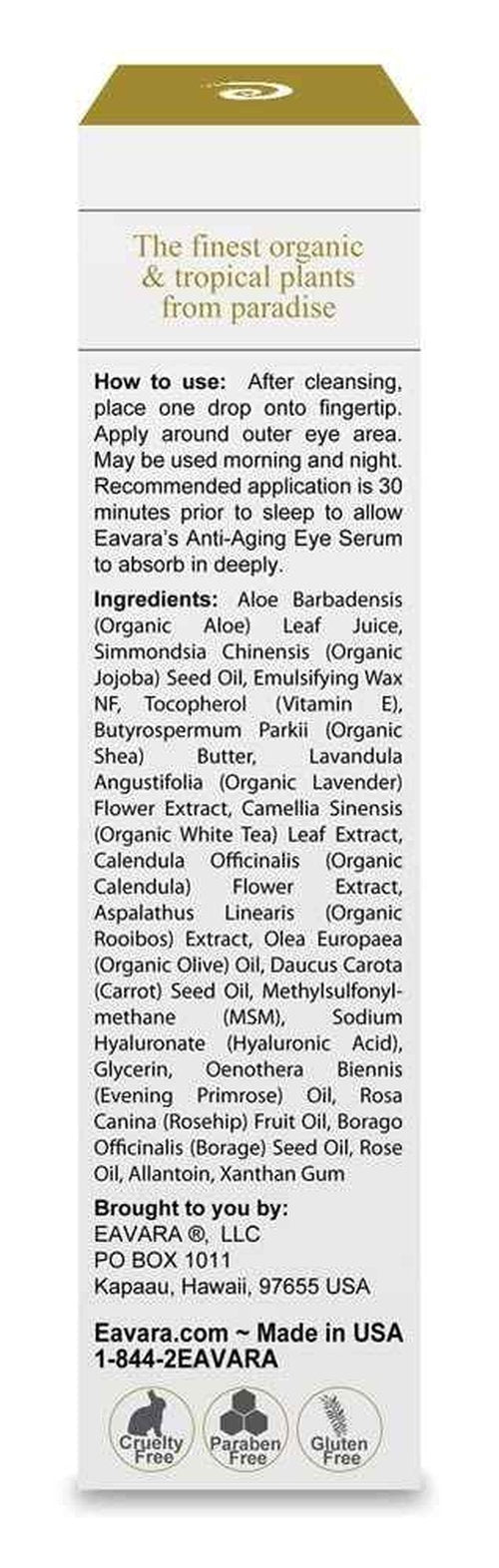 Organic Retinol Night Cream, Anti Aging Eye Cream, and Daily Moisturizer Cream