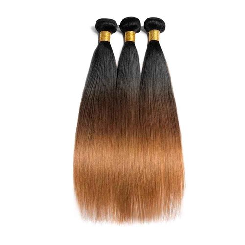 Condescension Brazilian Omber T1B/4/30 Human Hair Bundles 22 24 26 Inch Straight Hair 3 Bundles Human Hair 100% Unprocessed Remy Virgin Weave Hair for Women
