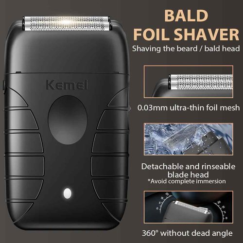 KEMEI Hair Clippers for Men Professional, Barber Clippers and Trimmers Set, Foil Shaver for Men,Cordless Hair Clippers and Barber Kit, Hair Cutting Kit, KM-2293Orange, KM-PG2290D, KM-T95