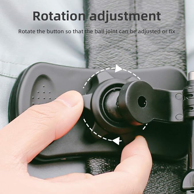 360° Rotation Backpack Strap Mount Quick Clip Mount with Expand Frame Compatible with DJI Osmo Pocket,Osmo Pocet 2