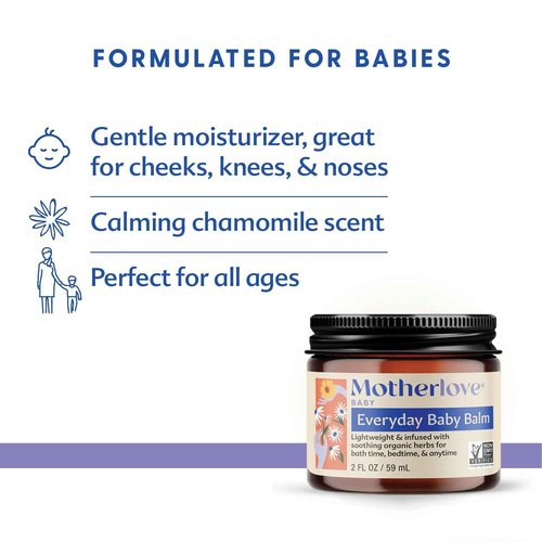Motherlove Baby Body Care Gift Box—Clean Body Care for Newborns, Infants, & Toddlers—Baby Shower Gift & Nursery Essential