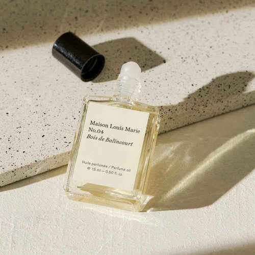 Maison Louis Marie - No.04 Bois de Balincourt Natural Roll-On Perfume Oil | Luxury Clean Beauty + Non-Toxic Fragrance (0.5 fl oz | 15 ml)