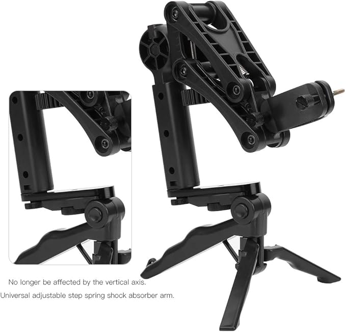 Gimbal Stabilizer for Smartphones, 3 Axis Phone Gimbal, Anti Shock Flexible Extension with Bracket Holder, Universal Handheld Z Axis Stabilizer for Vlog Live Streaming Video