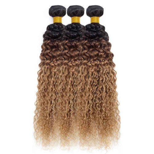 Ombre Blonde Bundle 4/27 Water Wave Bundles Human Hair Honey Blonde Bundles Human Hair 32 32 32 inch 1b/27 Water Wave Bundle Color 1BT4/27