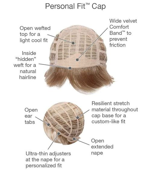 Gabor Aspire Short Layered Pixie Wig by Hairuwear, Petite Size Cap, G17+ Vanilla Mist