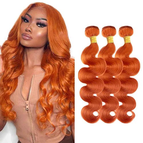 30 32 34 inch Orange Bundles 350 Body Wave Bundles Human Hair #350 Bundle Ginger Human Hair Bundle