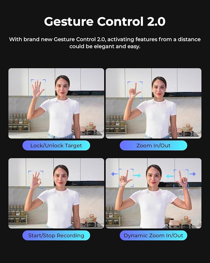OBSBOT Tail Air with NDI Activated 4K Streaming Camera AI Tracking & Gesture Control PTZ Webcam for YouTube Twitch Church HDMI USB-C Wireless Unlimited Connect