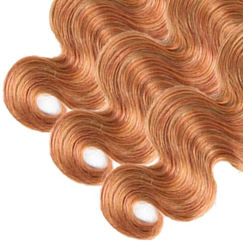 34 34 34 Inch P27/30 Body Wave Bundles 2 Tone Honey Blonde Mixed With Light Brown Bundles 8A Brazilian Virgin Remy Double Weft Color 30 Hair Extensions
