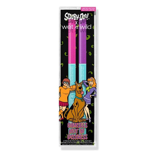 wet n wild Scooby Doo Limited Edition PR Box- Makeup Set with Brushes, and Palettes & Scooby Doo Collection Damsels Not In Distress 2-Piece Retractable Eyeliner Set