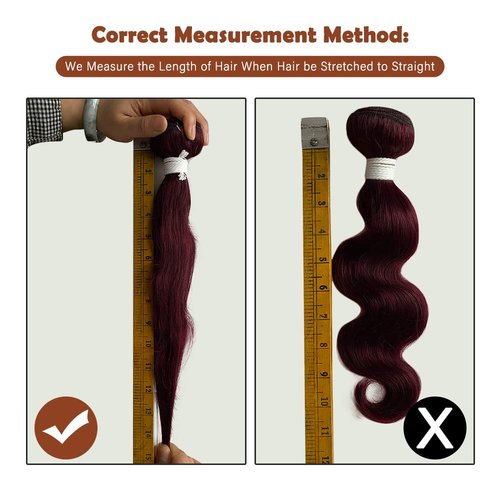 Remy Hair Body Wave Bundles - 99j Human Hair, 8A Grade Unprocessed Brazilian Virgin Hair, 24 Inch, For Black Women