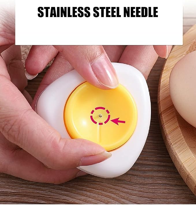 Egg Piercer for Raw Eggs - 2 Pack, with Magnetic Base and Safety Lock, Hard Boiled Egg Peeler, Egg Pricker to Get a Good Hard Boiled Egg, Easy Egg Peeler Kitchen Gadget
