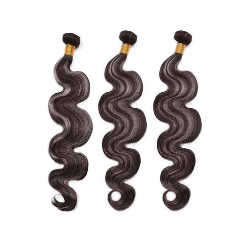 Condescension P4/Grey Human Hair Bundles 24 26 28 inch Body Wave Wave Human Hair Bundles Highlight Chocolate Grey Unprocessed Soft Sewn In Hair with Double Weft for Black Women