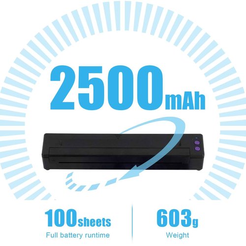 Autdor Tattoo Stencil Printer Wireless Tattoo Printer Machine Thermal Printers Compatible with Phone Pad and PC Tattoos Transfer Machine Bluetooth and USB Connectivity for Tattooing Supplies