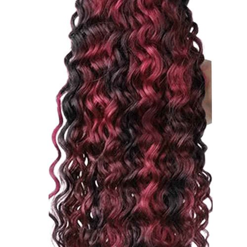 Habiliana Bundles Human Hair 26 28 30 Inch Jerry Curly Wave Burgundy P1B/99J Human Hair Bundles 11A Unprocessed Brazilian Virgin Quick Weave Hair Extensions for Black Women