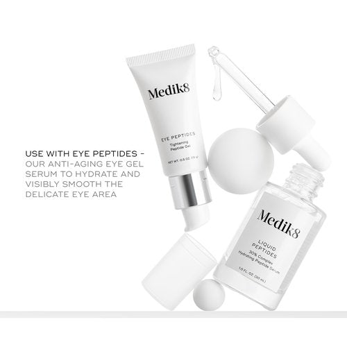 Medik8 Liquid Peptides - Regenerating Multi Peptide Serum - Smooths Wrinkles and Fine Lines - Hydrating, Brightening, Plumping - 1.0 oz