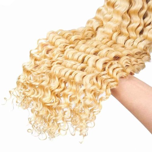 Giginger Brazilian Human Hair Bundles 26 28 30 Inch Blonde 613 Color Jerry Curly Wave Bundles Human Hair Unprocessed Virgin Quick Weave Hair for Black Women