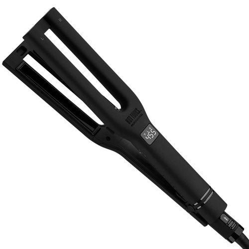 Hot Tools Pro Artist Black Gold Double Straight Dual Plate Hair Straightener | Faster Styling and Reduced Damage