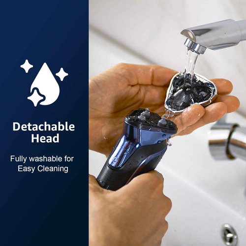 GDKLXL Rechargeable Electric Razor for Men: IPX6 Waterproof Shaver - 1.5H Fast Charge, 4D Flex Precision Blades with Pop-Up Trimmer - Gentle on Sensitive Skin, Perfect for Travel