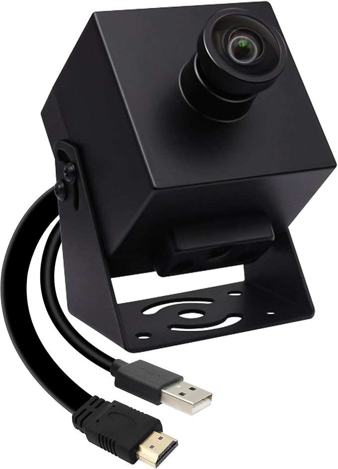 MMlove HDMI USB Camera 4K 30FPS Webcam USB2.0/HDMI Simultaneous Output 80° Wide Angle H.264 2X Digital Zoom PC Streaming Web Camera USB Plug & Play for Linux Windows Android Mac Raspberry Pi