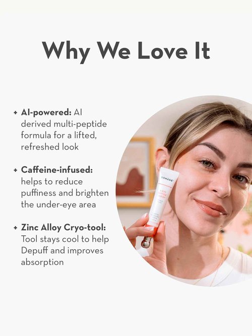 Sonage A-Eye Peptide Serum: for Dark Circles, Puffiness, Under Eye Bags, Wrinkles & Fine Lines | Anti-aging Serum for Eyes