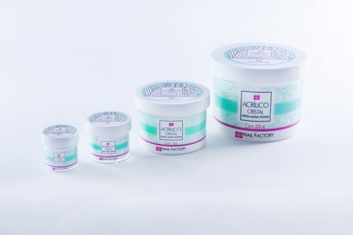 NAIL FACTORY - PROFESSIONAL GRADE CLEAR ACRYLIC POWDER 22 OZ, Professional Acrylic Powder for Sculpting & Building Nails.