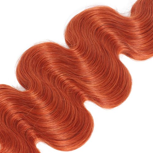 CnumGunm Ombre Orange Human Hair Bundles Ginger Body Wave 3 Bundles 22 24 26 inch 100% Unprocessed Virgin 1B/350 Human Hair Bundle