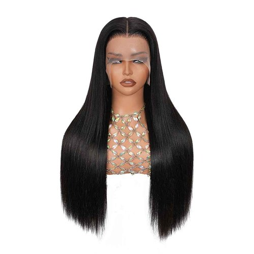 ZCORGDHAIR Straight Lace Front Wigs Human Hair 13x6 HD Transparent Lace Front Human Hair Wigs Human Hair Wig Glueless Wigs Human Hair Pre Plucked Pre Cut Straight Lace Front Wigs (30in)