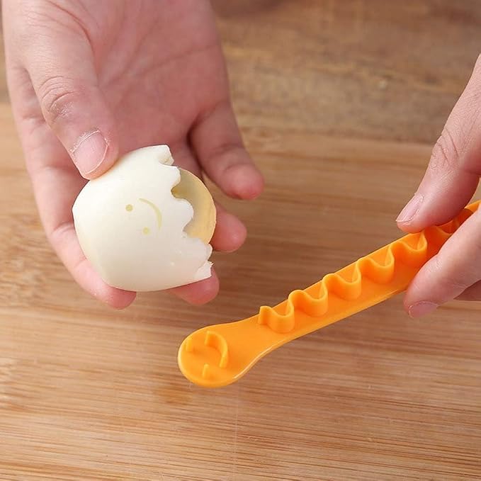 Decorative Egg Flower Cutter – Cute Boiled Egg Slicer for Bento Box & Creative Meals, Flower Shape Kitchen Food Shaper for Kids and Adults, 2Pcs