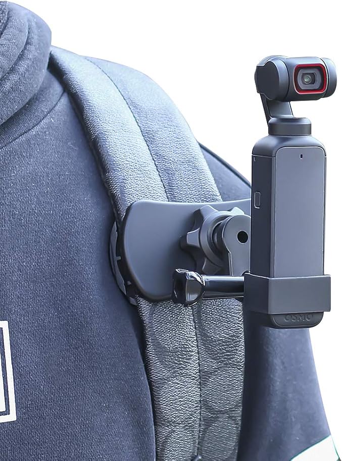 360° Rotation Backpack Strap Mount Quick Clip Mount with Expand Frame Compatible with DJI Osmo Pocket,Osmo Pocet 2
