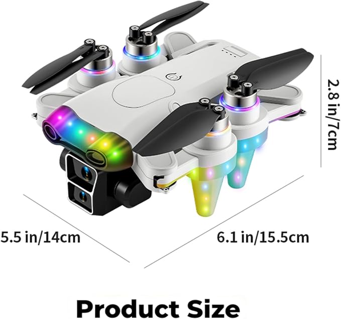 Drones for kids 8-12 with camera – Drone with camera for kids & Beginners, Mini kids drone with Fancy LED Lights, 2.4" Built-In FPV Screen, Dual Batteries, Indoor & Outdoor Toy Gift