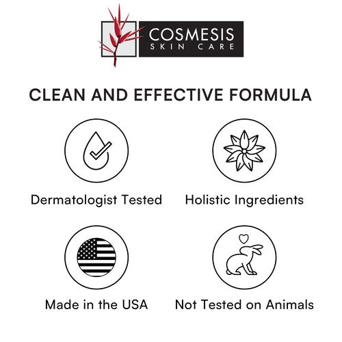 Cosmesis Vitamin C Serum: Rejuvenate & Protect Skin with 12% Concentrated Vitamin C & Antioxidant Tea Extracts for Brighter, Healthier Skin - 1 fl oz.