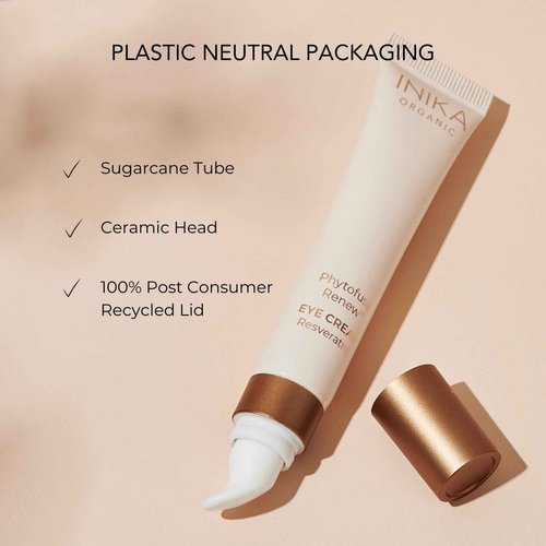 INIKA Organic Phytofuse Renew™ Eye Cream | The Ultimate Anti-aging Eye Cream. Clinically Proven to Reduces Dark Circles, Fine Lines and Hydrates and Plumps Skin. All Natural, Vegan Ingredients.