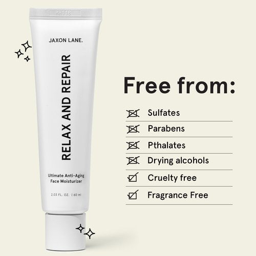 JAXON LANE RELAX AND REPAIR Anti Aging Face Moisturizer for Men | Anti Wrinkle Cream, Night Cream, Eye Cream with Niacinamide (Vitamin B3), Hyaluronic Acid, Vitamin E & Ceramides For Skin (2Tubes)