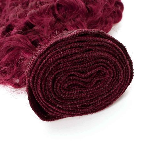 28 30 32 inch Red Human Hair Bundles Burgundy Deep Wave 3 Bundles Burgundy Human Hair Bundle Red Deep Wave Bundle 300g